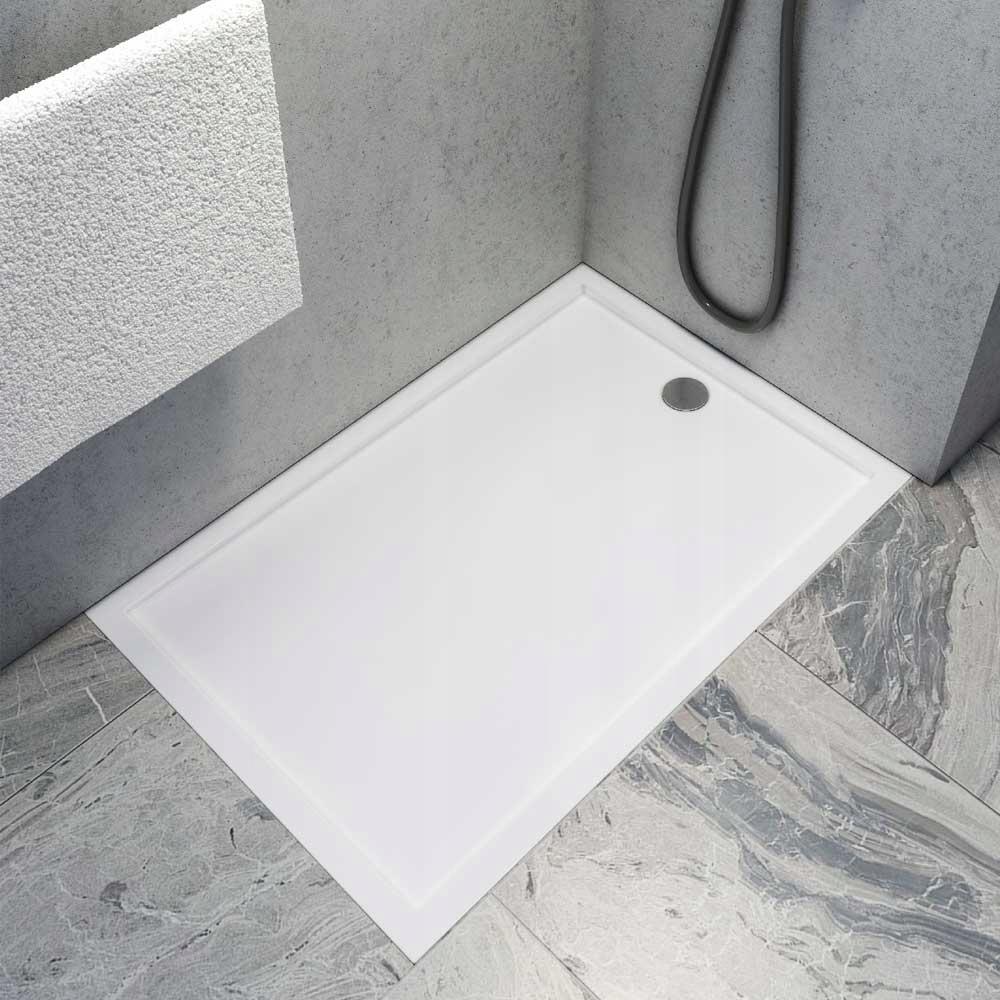 Brodzik akrylowy 3.2840 Standard 80x140x4,5 cm Caspar New, prostokątny od
