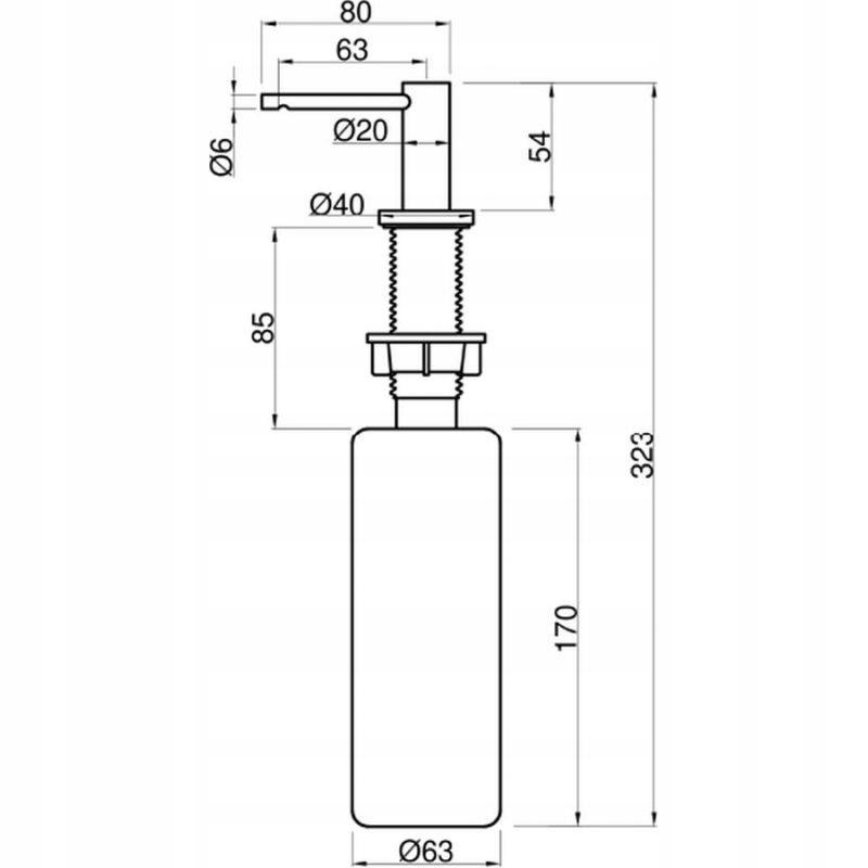 INVENA ZEST PODTYN Z BAT PODTYNK 2F DAFNI, OKR, CZARNY, NR 14