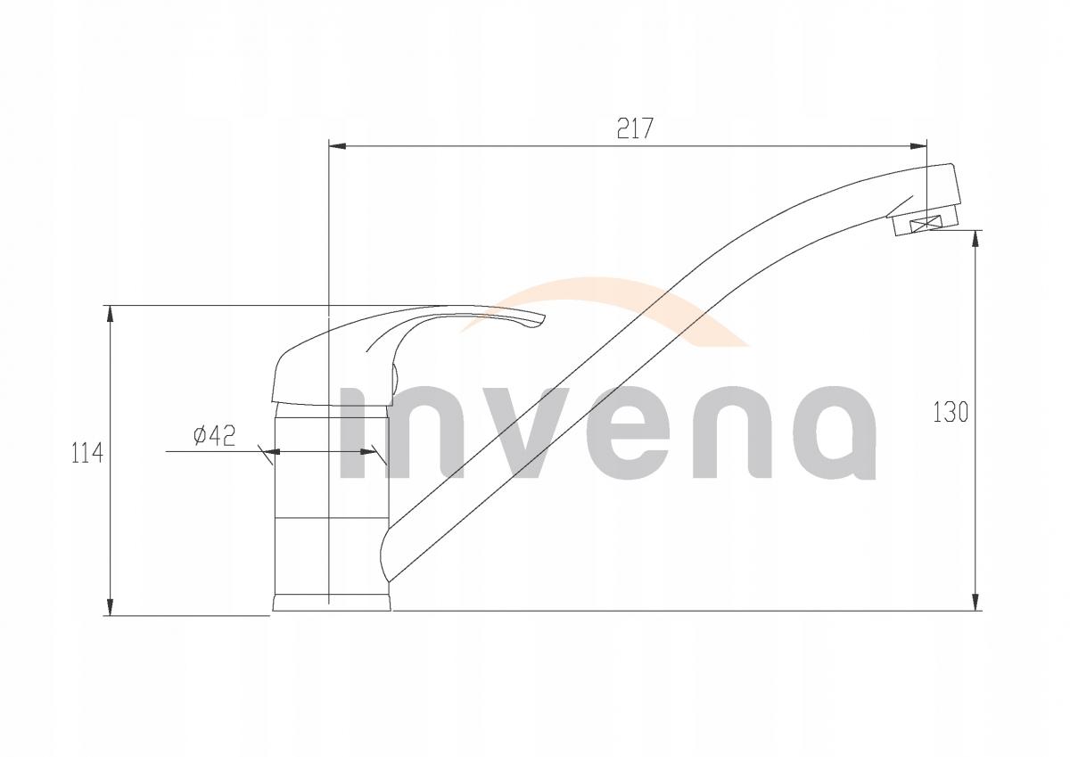 Bateria zlewozmywakowa INVENA MITRIS 48h