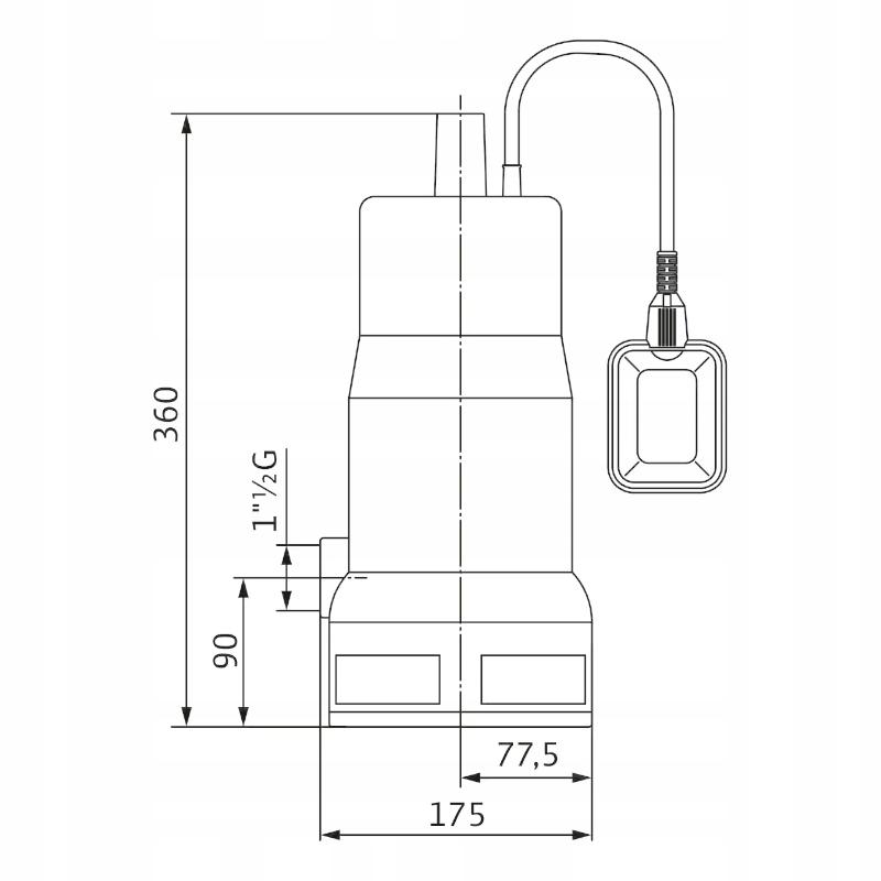 Pompa drenażowa WILO do wody szarej i ścieków INITIAL WASTE 16-11 48h