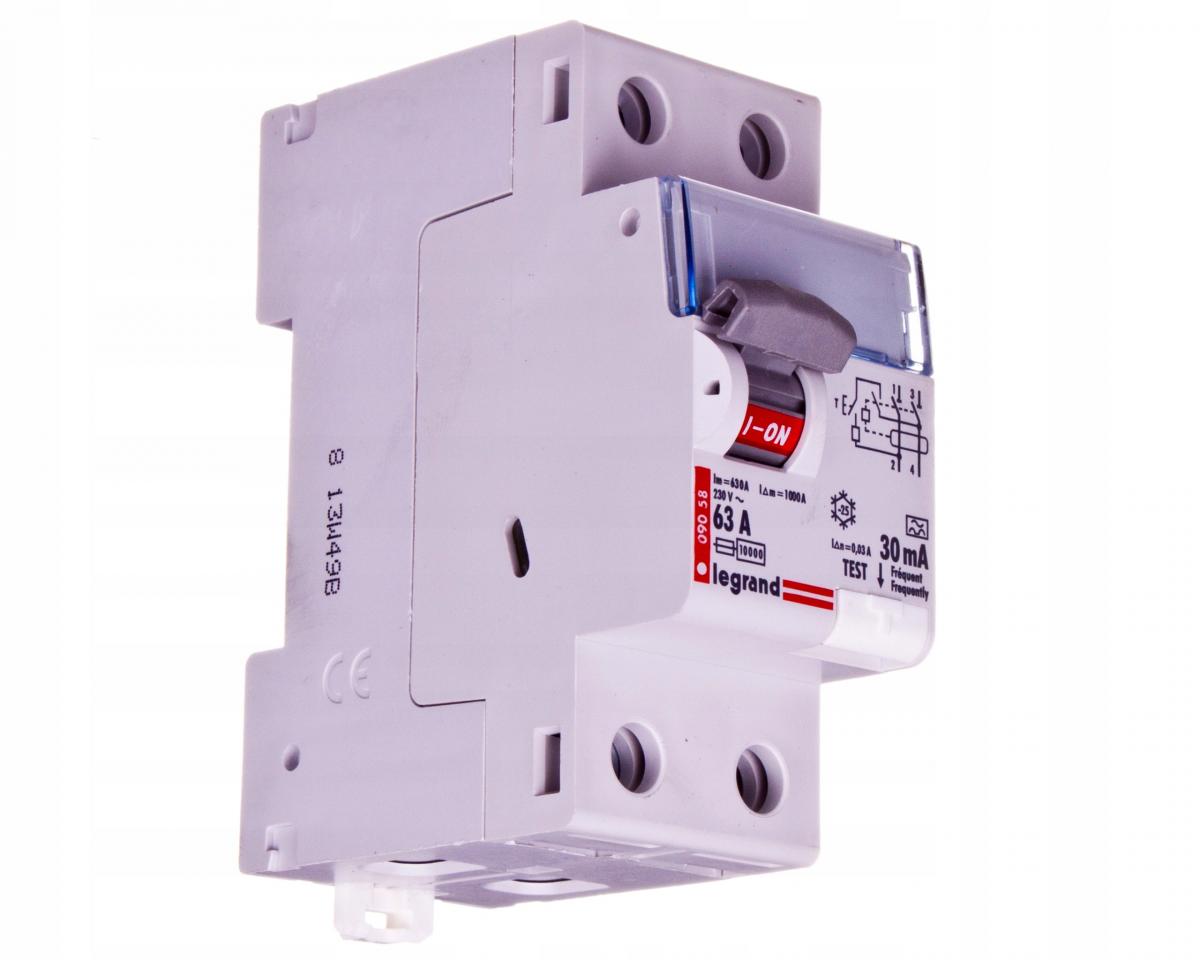 LEGRAND Wyłącznik różnicowoprądowy P302 2P 63A 30MA TYP A TX3