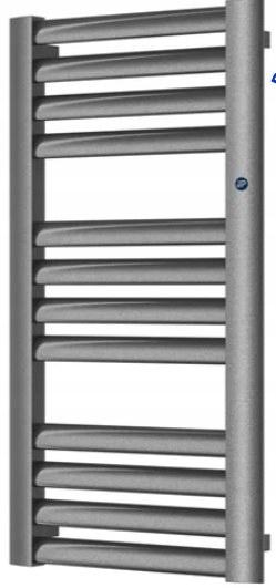 Grzejnik drabinkowy MAKAO 577X1205, podłączenie dolne, rozstaw=500mm silver