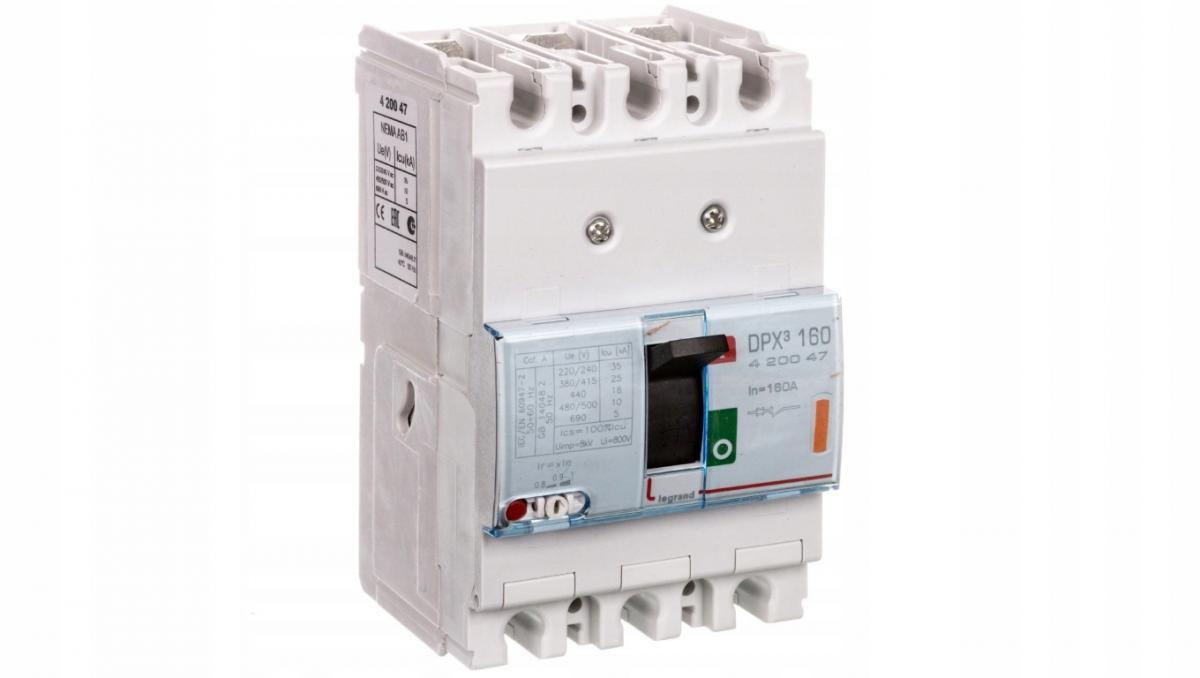 Wyłącznik mocy z wyzwalaczem termiczno-magnetycznym DPX3 160 3P 160A 25KA