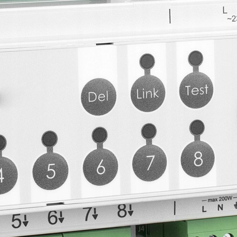Listwa ster. 8 siłownikami do mont w szafkach instalacyjnych LARS Aries