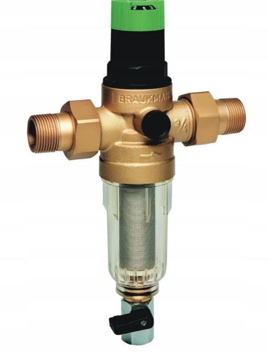 Filtr mini-plus z regulatorem ciśnienia, 3/4, z opłukiwaniem