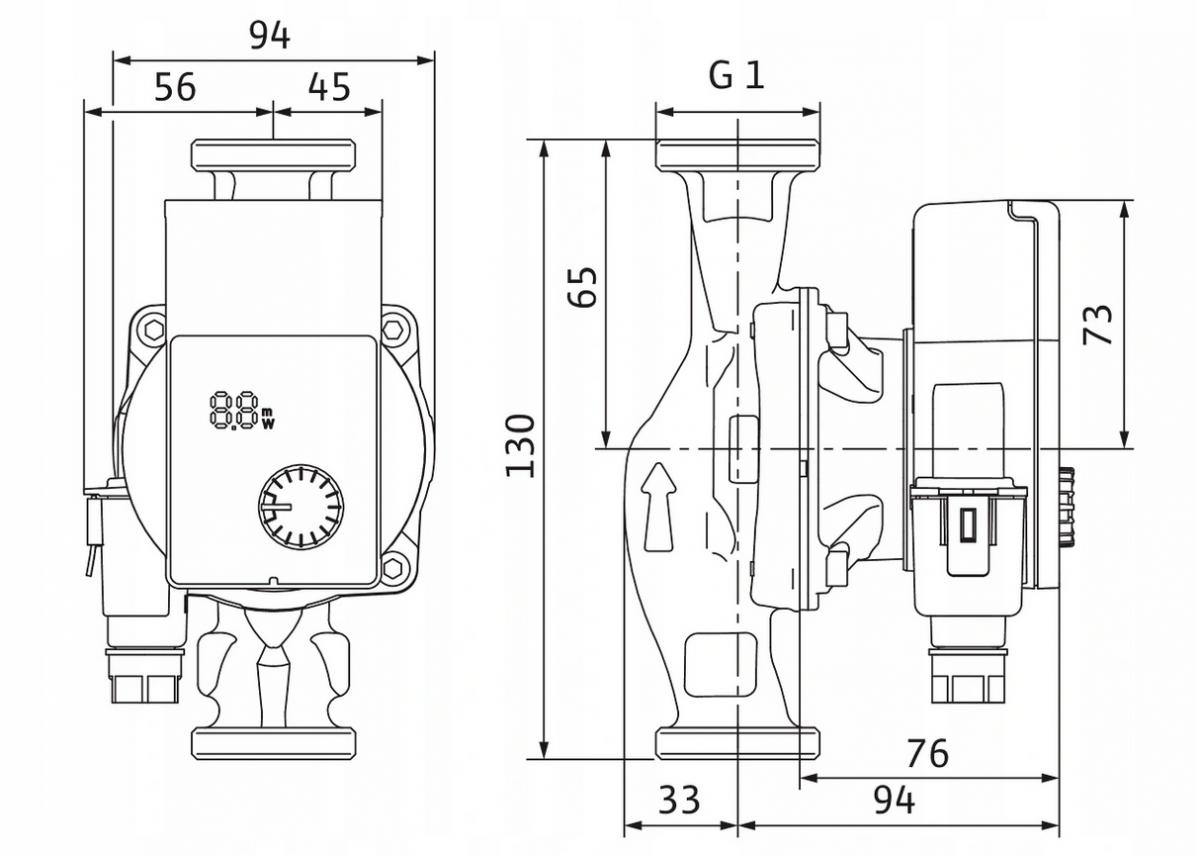 Pompa obiegowa WILO Yonos 1.0 PICO 15/1-4 130 48h