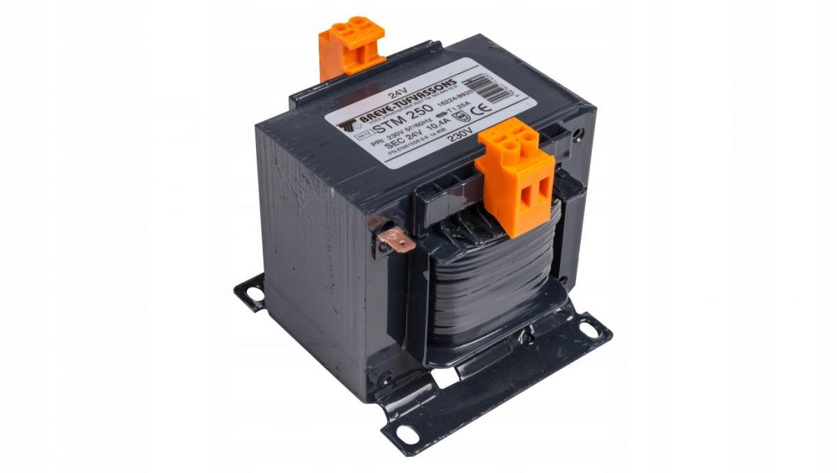 Transformator jednofazowy STM 250VA 230/24V IP00 separacyjny lub bezpieczeń