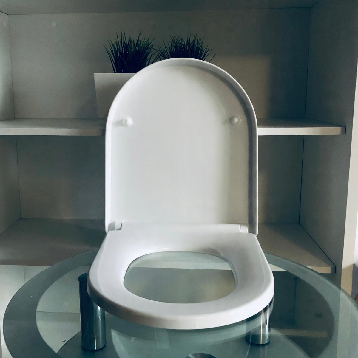 Deska WC GAP ROUND Wolnoopadająca Supralit Biały ROCA[5]