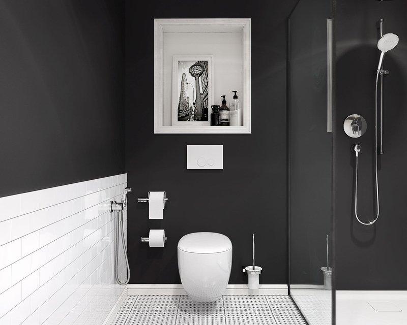 Zestaw prysznicowy higieniczny KLUDI BOZZ chrom zawiera: element podtynkowy