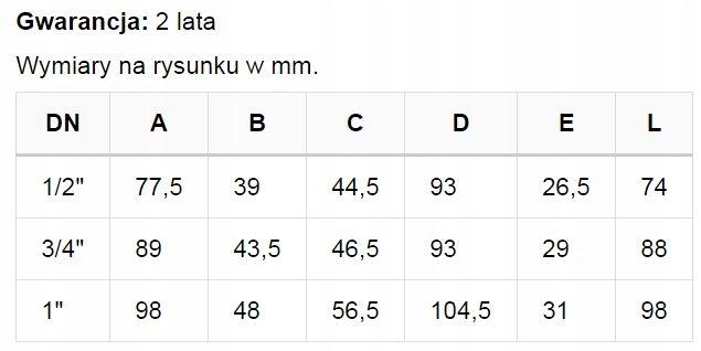 INVENA ZAWÓR KULOWY Z FILTREM SKOŚNYM 1 PROV