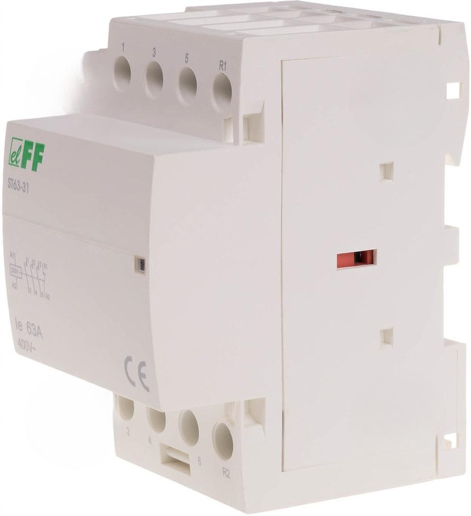 Stycznik modułowy ST63-31 stycznik modułowy styki 3NO+1NC I=63A nap. Cewki