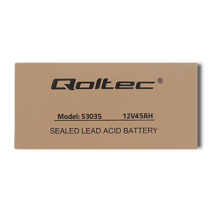 QOLTEC Akumulator AGM 12V 45Ah max. 540A
