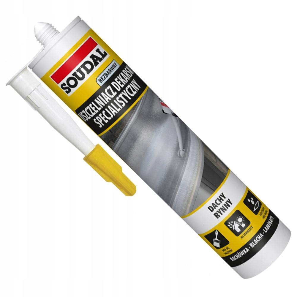 SOUDAL Specjalistyczny uszczelniaczh dekarski 280ml bezbarwny