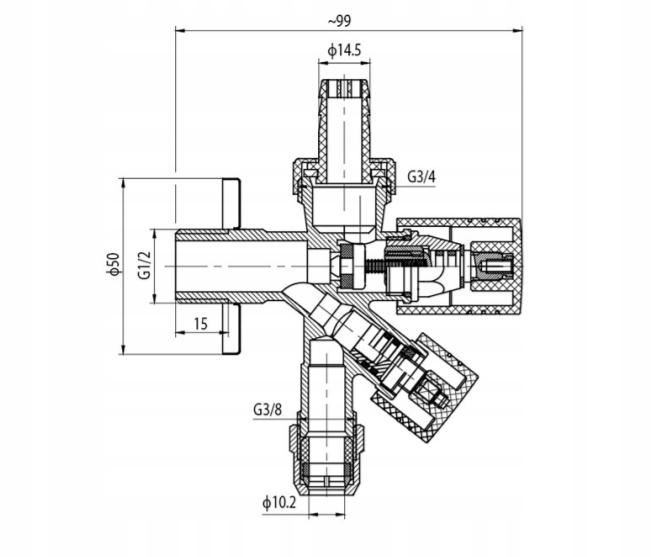 Zawór kombinowany Ergo