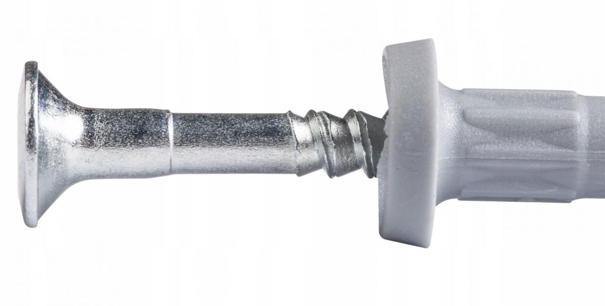 Kołek szybkiego montażu 8x60mm nylonowy z kołnierzem cylindrycznym [OP 100]