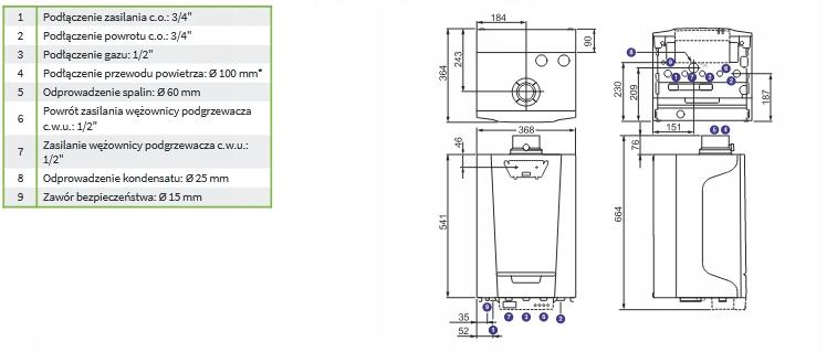 Kocioł gazowy De Dietrich MCR3 Evo 24T SmartTC 48h