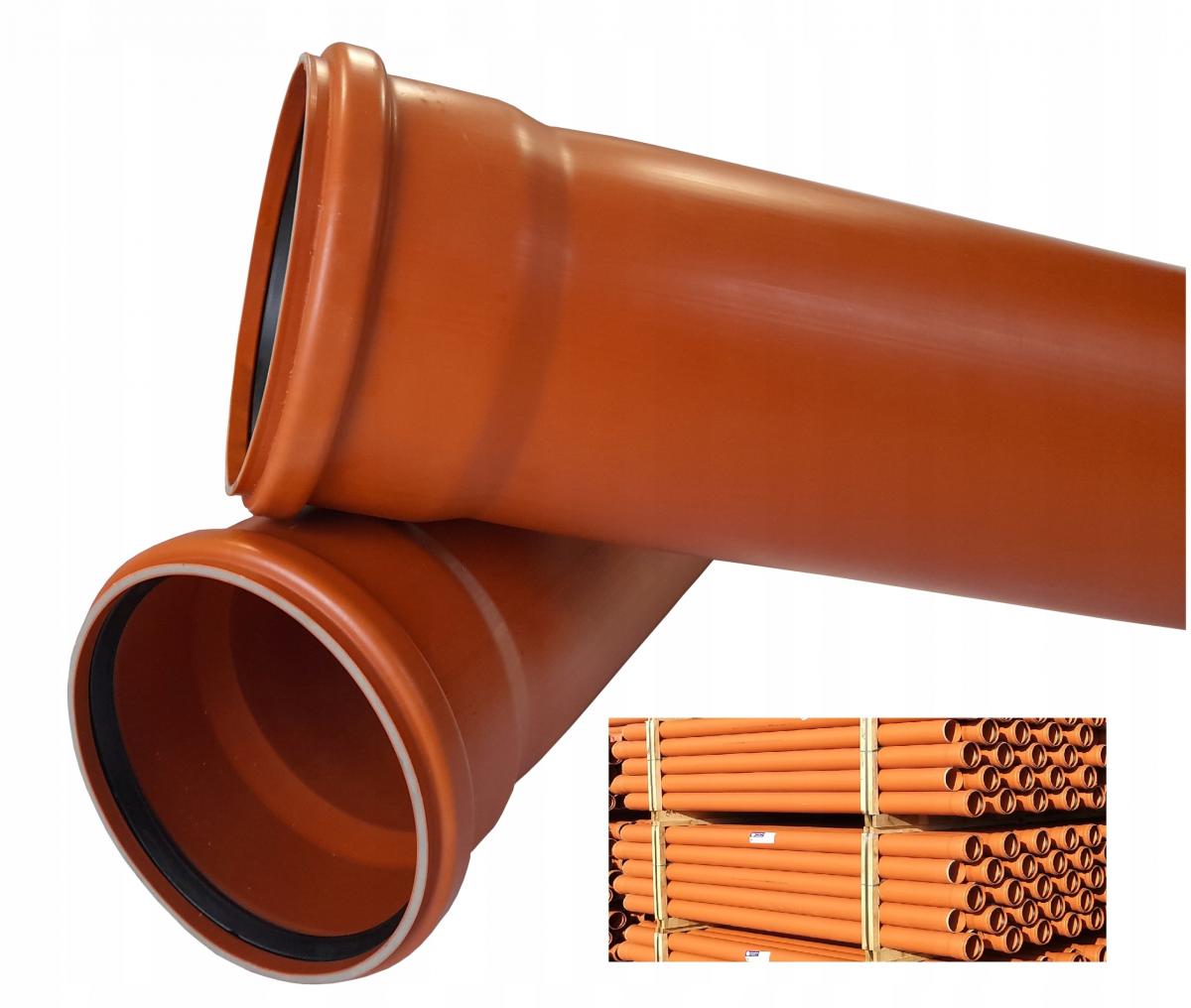 Rura kanalizacyjna zewnętrzna PVC 110X3.2X2000 SN8 KL.S LITA, z uszczelką K