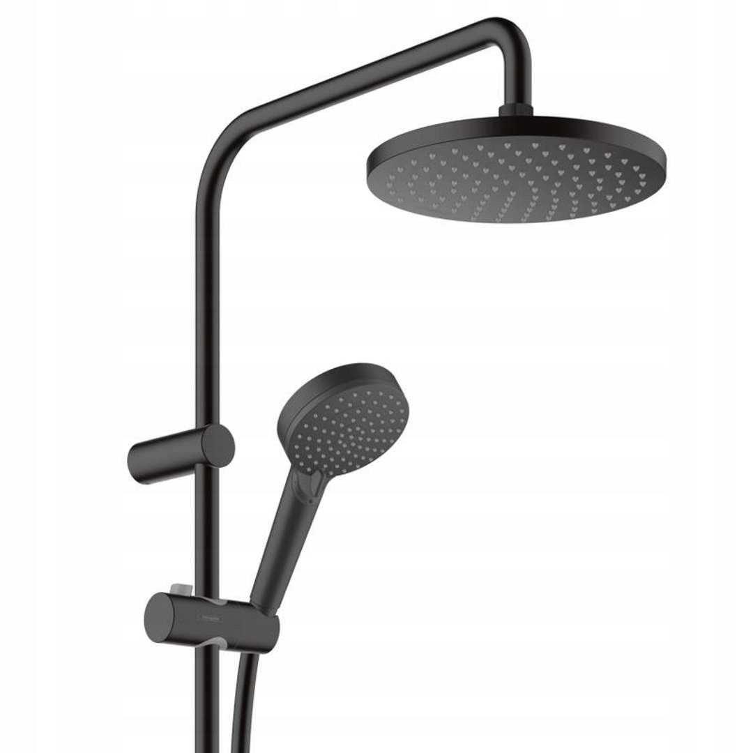 HANSGROHE Zestaw prysznicowy 1 jet HANSGROHE Vernis Blend 200 czarny matowy