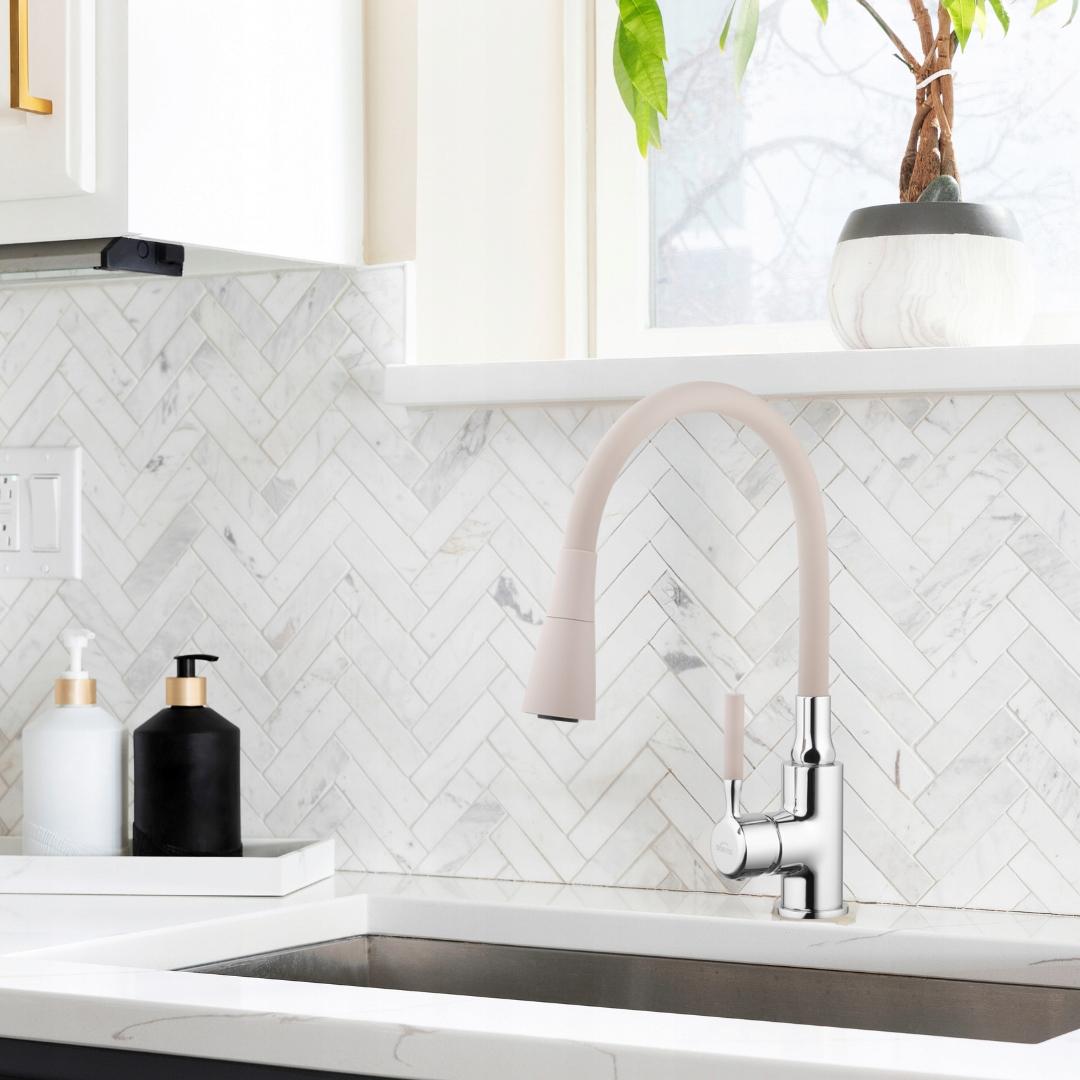 INVENA BATERIA ZLEW POGO Z RUCH, 2F WYL, BEŻ