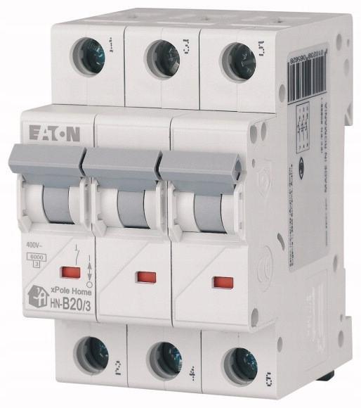 EATON Wyłącznik nadprądowy 6kA HN-B20/3