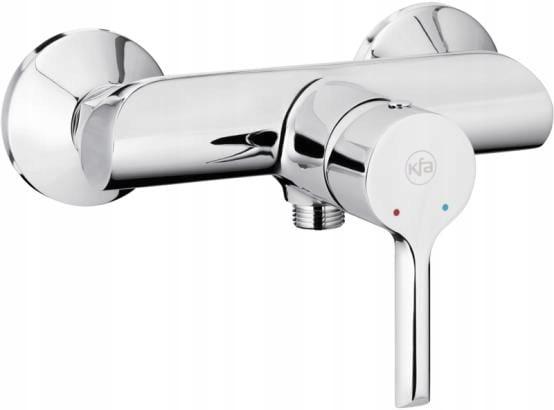 Bateria natryskowa ścienna ARMATURA KRAKÓW BARYT 2-otw mosiężna chrom