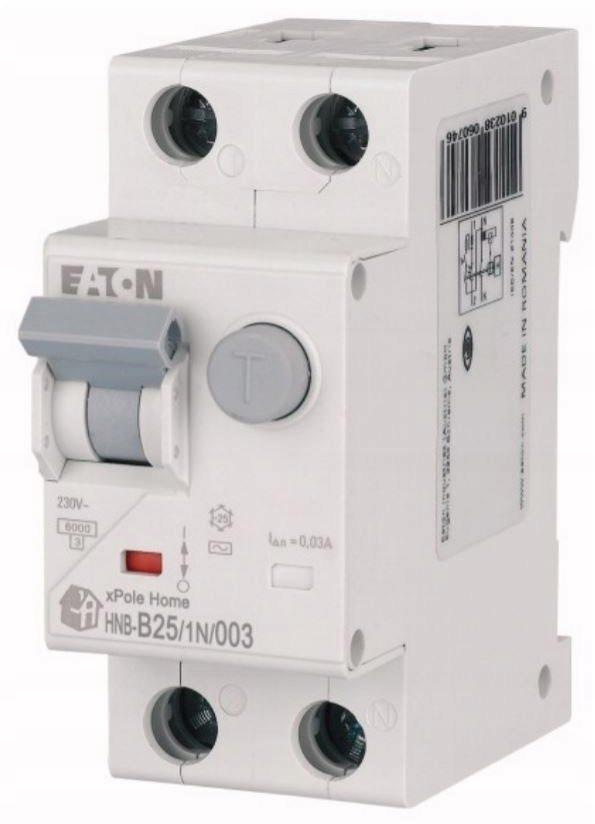 EATON Wyłącznik kombinowany 6kA typ AC HNB-B25/1N/003