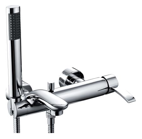 Bateria wannowa ścienna ARMATURA KRAKÓW MOKAIT 1-uchw 2-otw mosiężna chrom