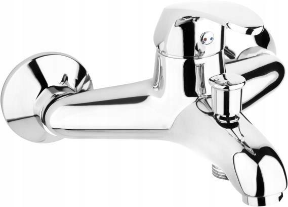 Bateria wannowa ścienna ARMATURA KRAKÓW MALACHIT 2-otw mosiężna chrom