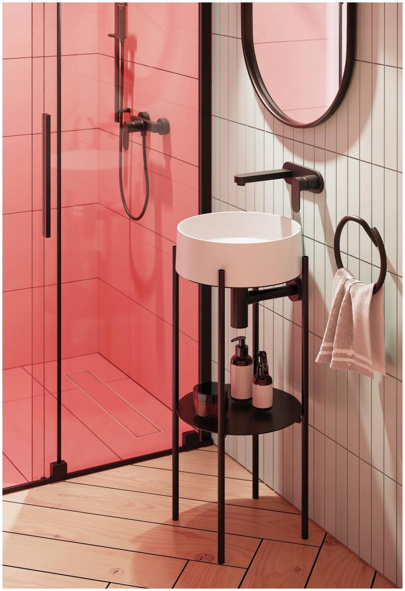 DEANTE Bateria prysznicowa ścienna Alpinia, nero