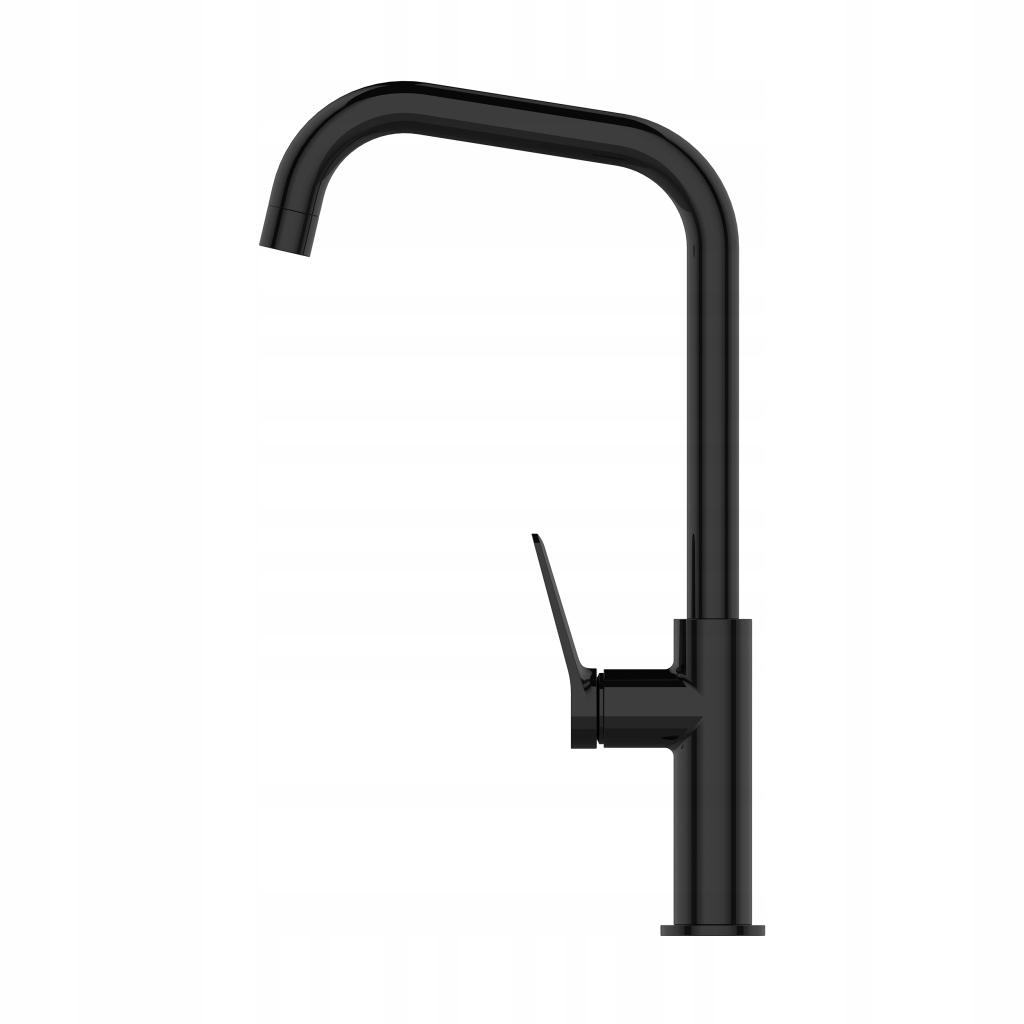 INVENA BATERIA ZLEWOZMYWAKOWA ALONIA INVENA TREND, CZARNY POŁYSK