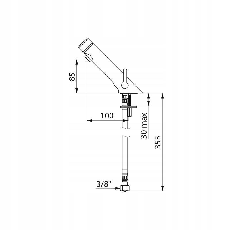 Bateria umywalkowa czasowa VEDO chrom