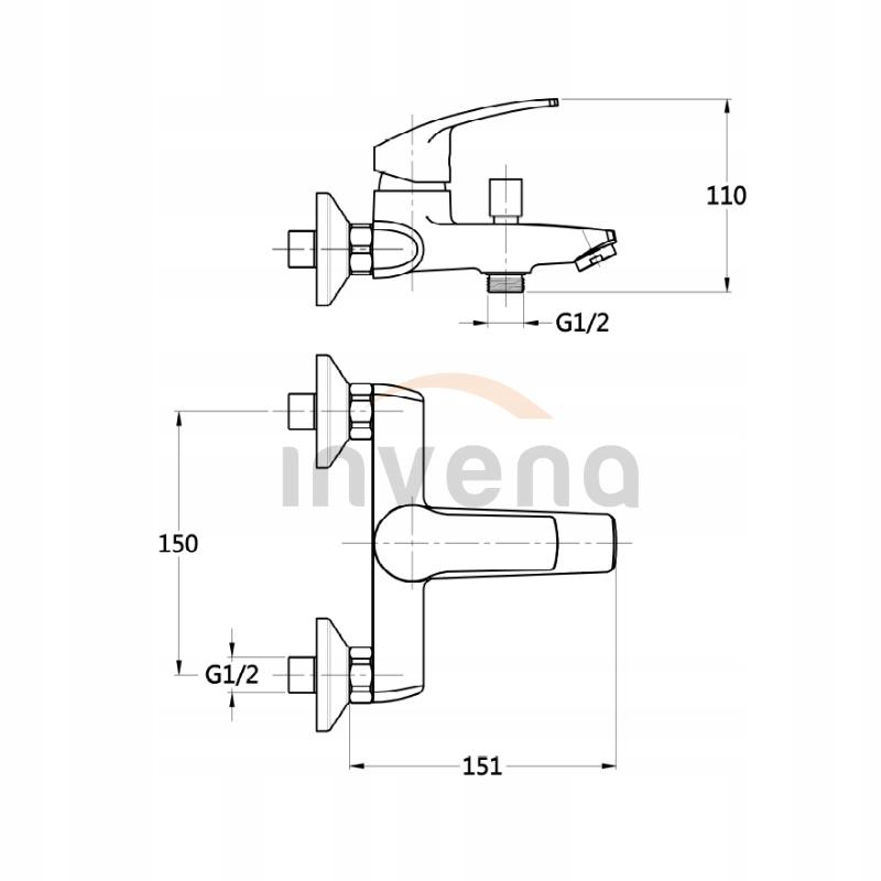 Bateria wannowa INVENA MALTA 48h