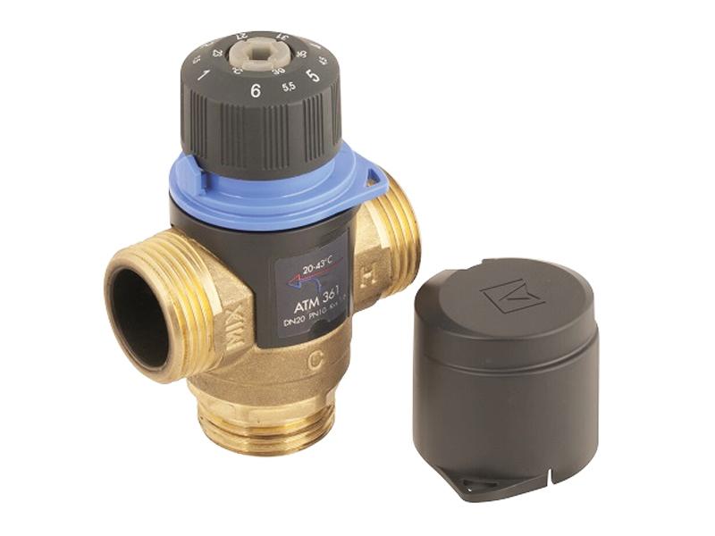 Zawór mieszający termostatyczny ATM 361 DN 20 1 GZ 10 bar Kvs 1.6 20-43°C