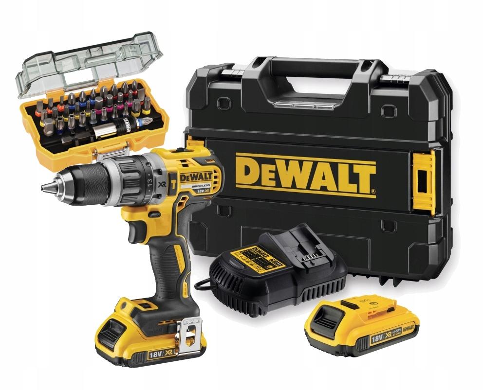 DEWALT wiertarko wkrętarka z udarem 2 aku ład 48h