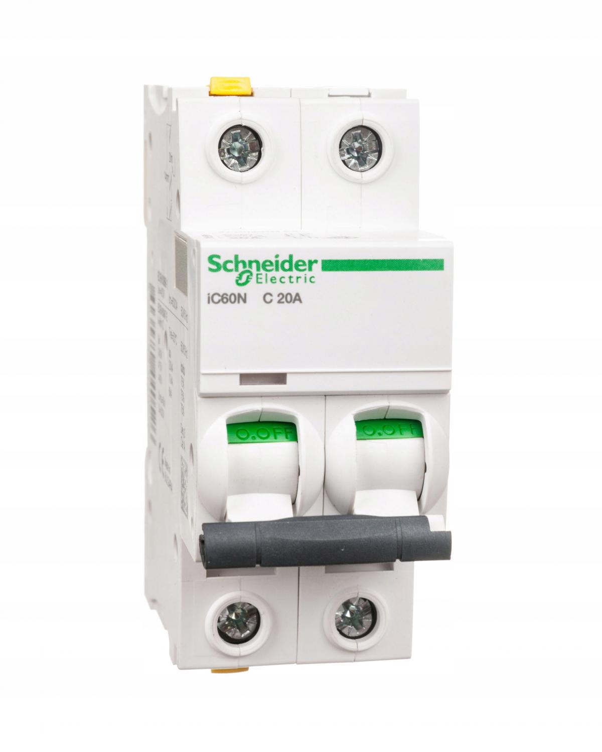 SCHNEIDER ELECTRIC Wyłącznik nadprądowy iC60N-C20-2 C 20A 2-biegunowy