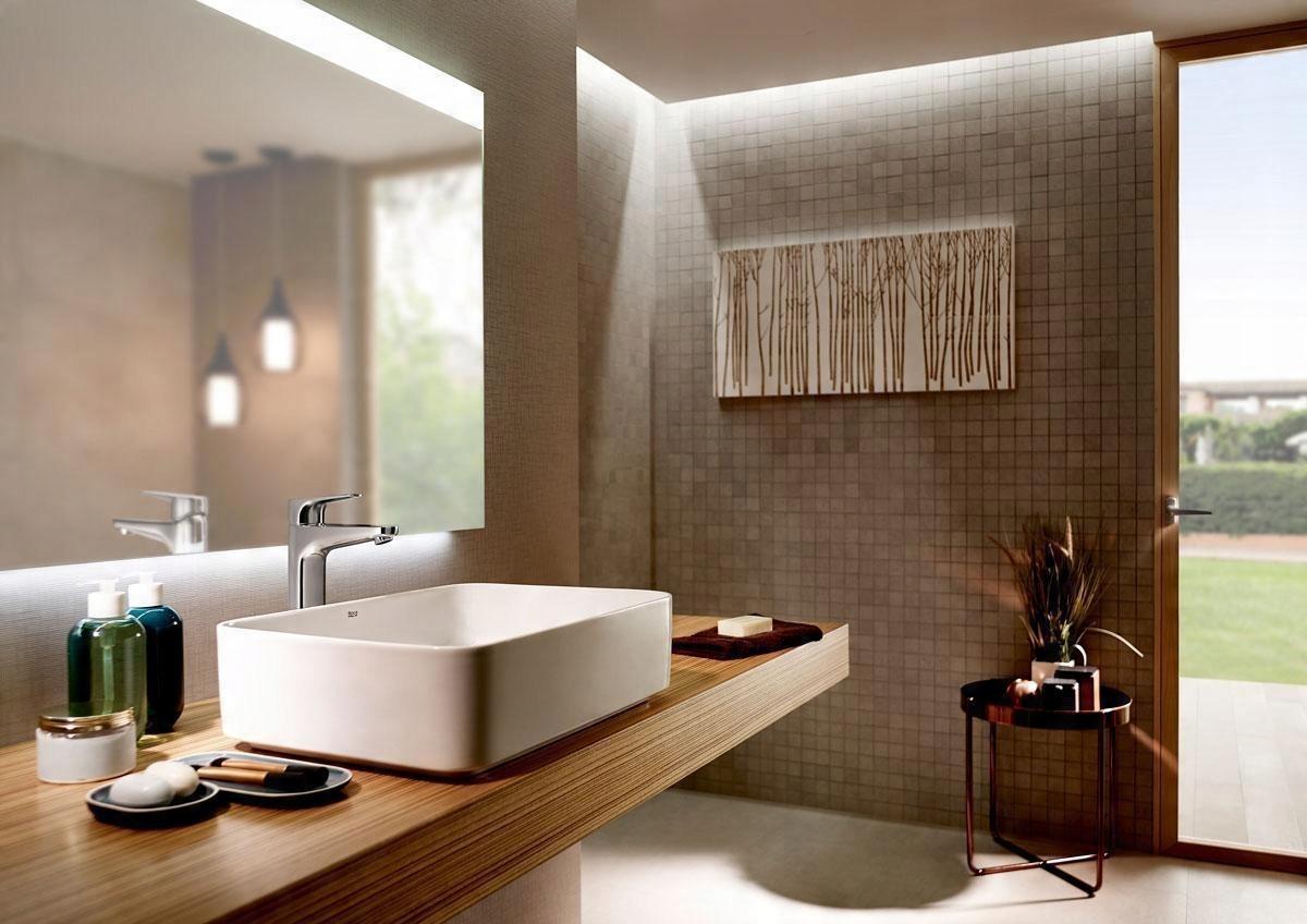 Umywalka nablatowa INSPIRA Square 50x37cm, b/otw., b/przel. Biały ROCA