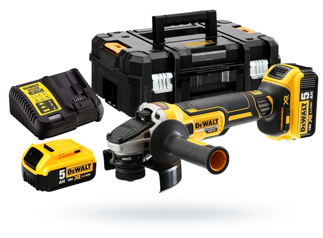 DEWALT szlifierka bezszczotkowa z 2 aku ładow. 48h