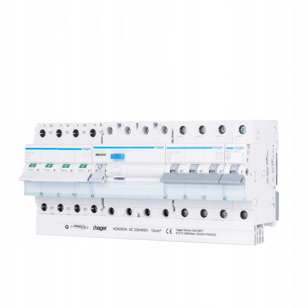 Ogranicznik przepięć T1+T2 MOV 4P sieć TN-S/TT Iimp=50 kA In=50kA Up1, 2kV