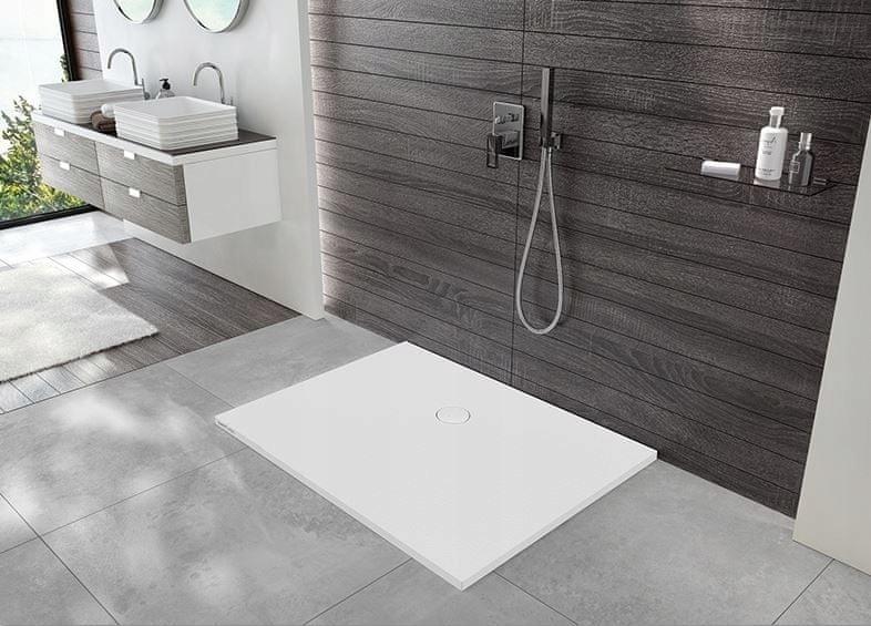 Brodzik min prostokąt 90x140x3 cm SANPLAST Open Mineral B-M/OPEN z syfonem