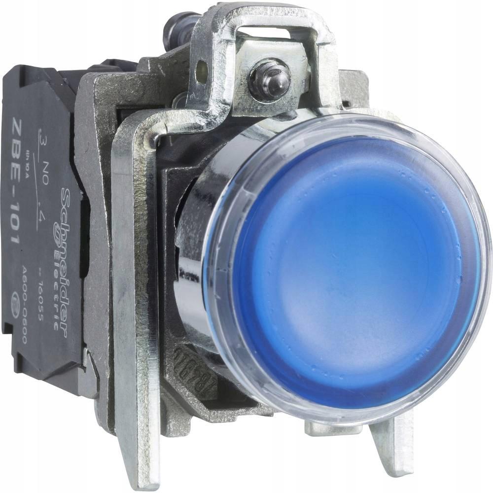 SCHNEIDER ELECTRIC Przycisk kryty podświetany LED, NO+NZ, 24V, niebieski