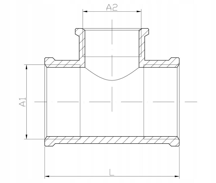 Trójnik redukcyjny mosiężny 1x1/2x1 żółty