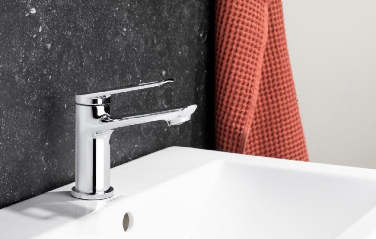 Bateria umywalkow stojąca ARMATURA KRAKÓW ANGELIT 1uchw 1otw mosiężna chrom