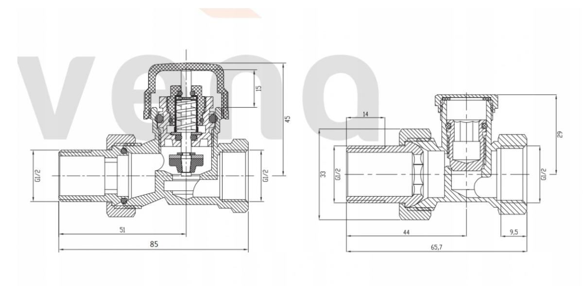 INVENA KPL TERMOSTATYCZNY PROSTY Z NAST.WSTĘPNĄ PROV