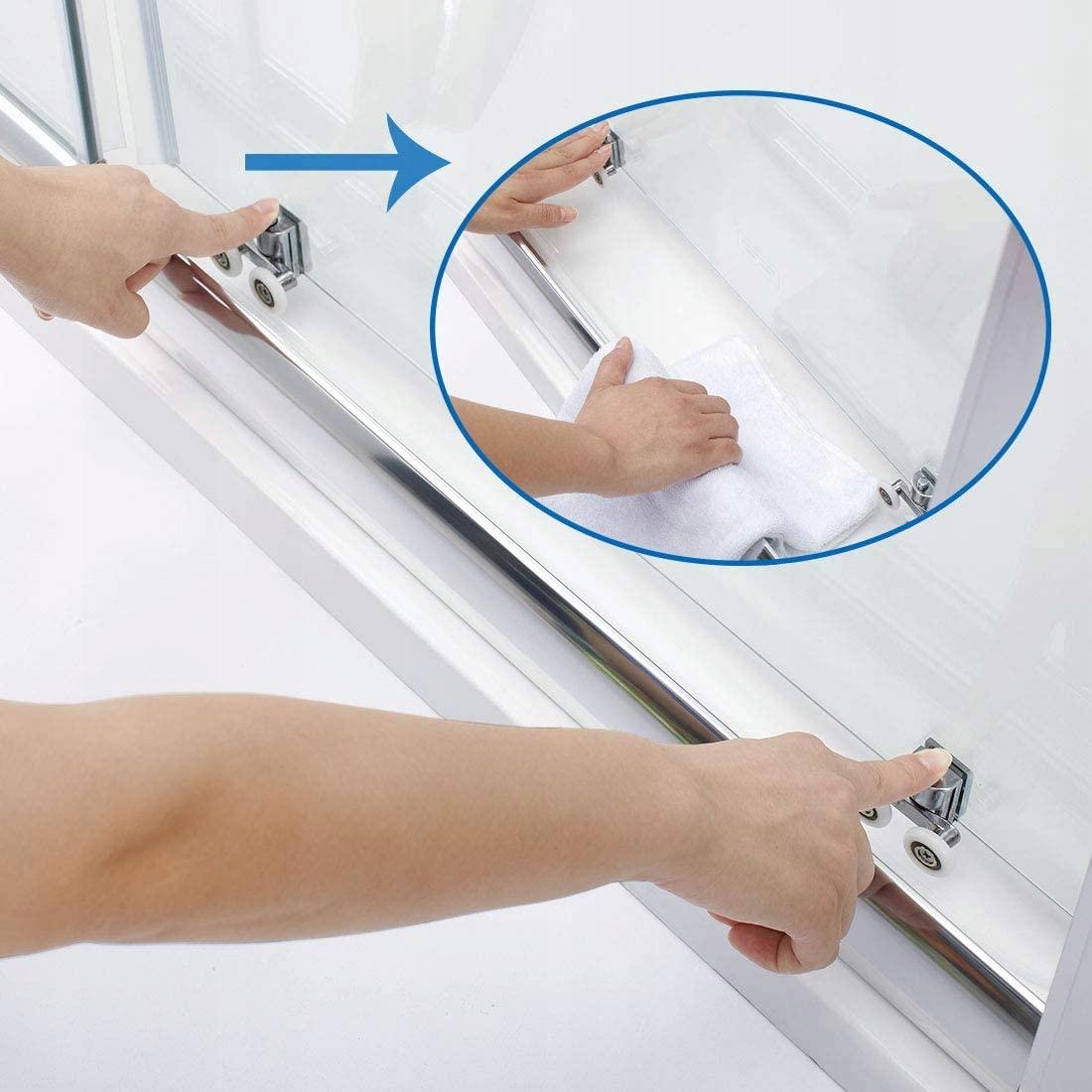 INVENA KABINA NATRYSKOWA KWADRATOWA PARLA 80X80 CHROM SZKŁO CLEAR