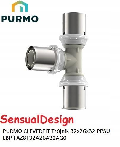 Trójnik PURMO CLEVERFIT PPSU LBP 32x26x32