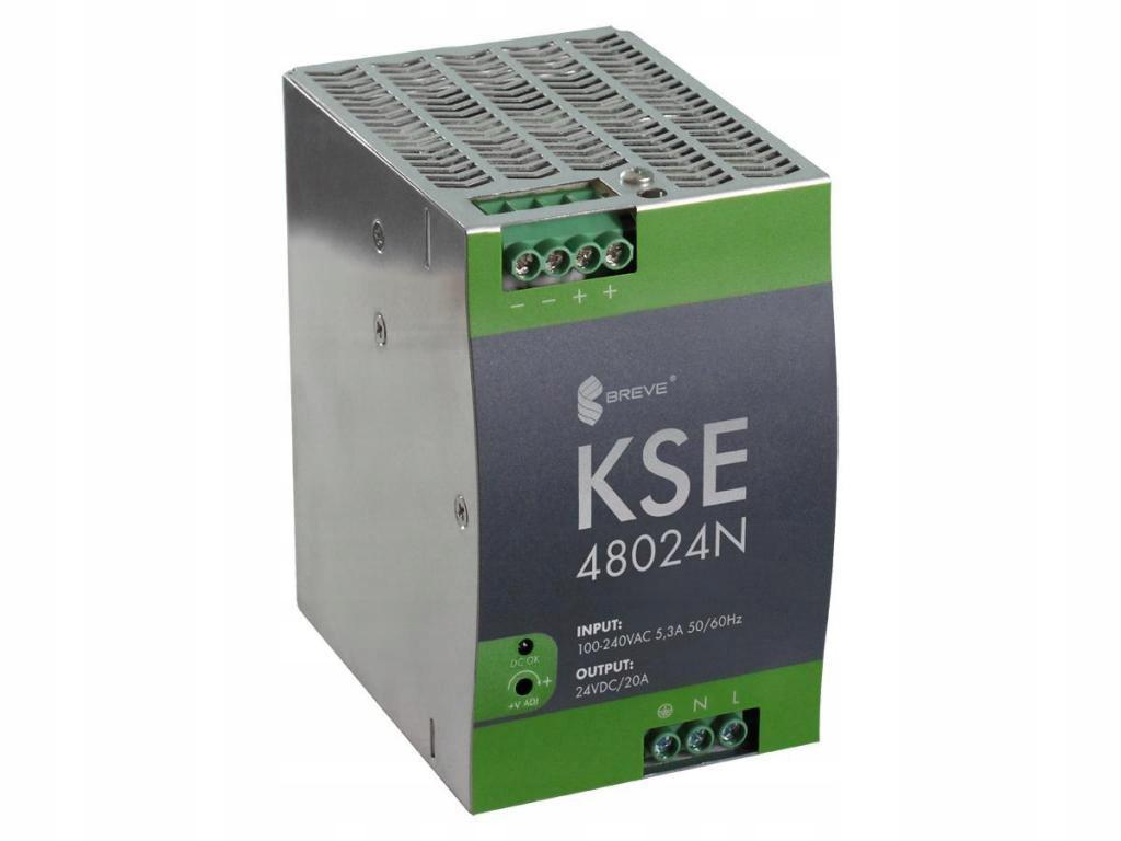 BREVE Zasilacz KSE 48024N 230/ 24VDC 20A