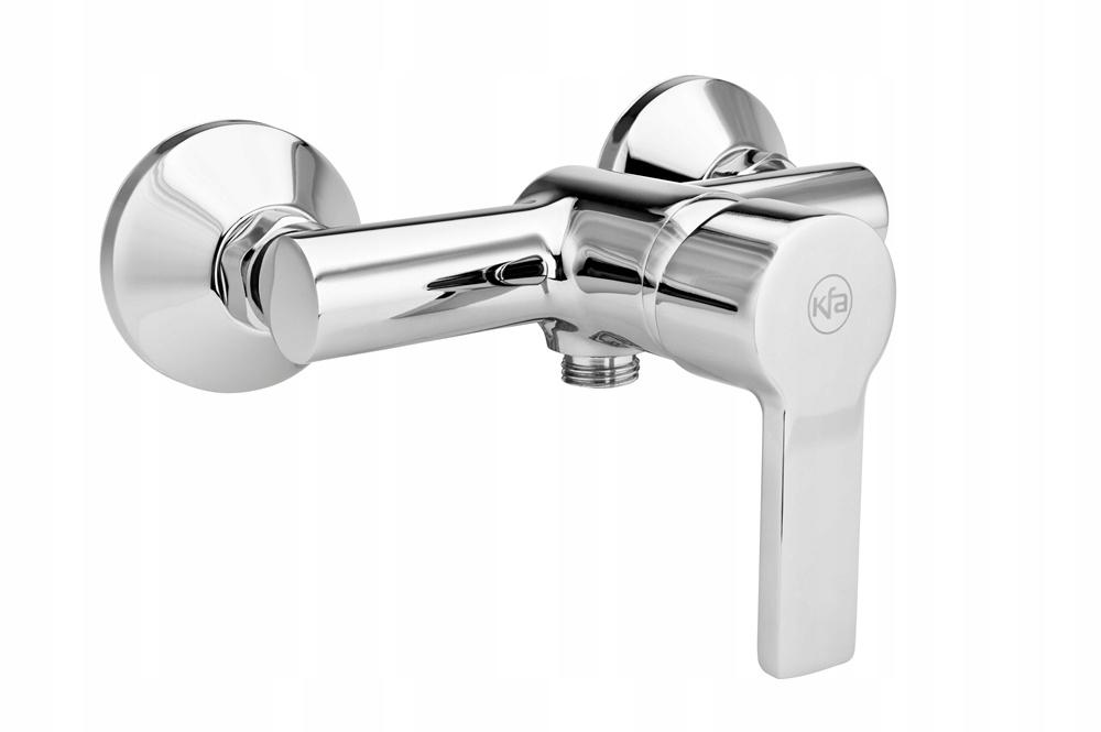 Bateria natryskowa ścienna ARMATURA KRAKÓW TANZANIT 2-otw mosiężna chrom