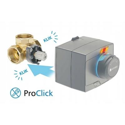 AFRISO Zestaw regulacyjny: 4-drogowy obrotowy zawór miesz + siłownik elektr