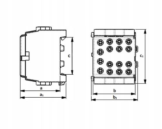 TRYTYT Zacisk przewodu głównego Hlak 35-1/6-p zielony.2x35mm2/6x25mm4
