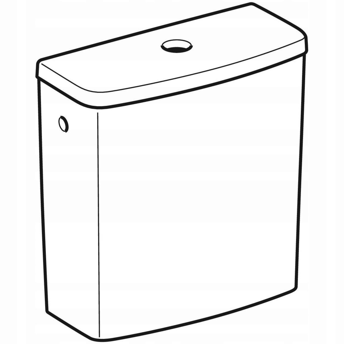 GEBERIT Spłuczka SELNOVA SQUARE przyłącze wody z boku 501.578.01.1 48h